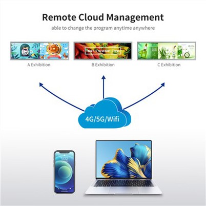 نوار کششی 10.25 اینچی صفحه نمایش LCD علامت دیجیتال کارخانه OEM ODM